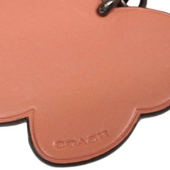 COACH 🦋 Butterfly 🦋 Pink Leather Bag Charm NWT RETAIL MODEL - Picture 3 of 5